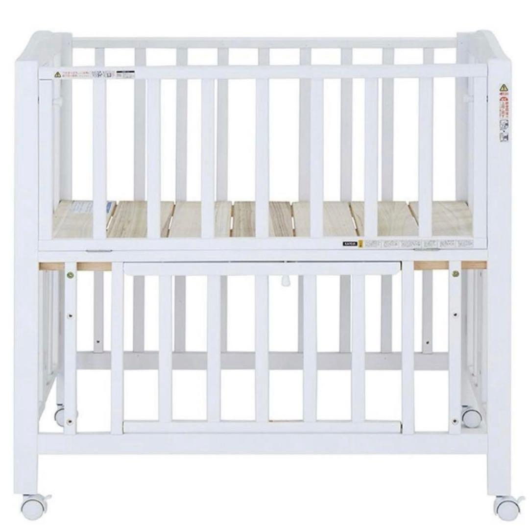 【美品⭐️送料込み】KATOJI ミニベビーベッド(60×90) ナチュラル