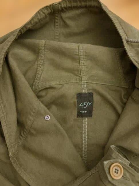 45Rの麦サテンの モッズコート　希少W釦仕様