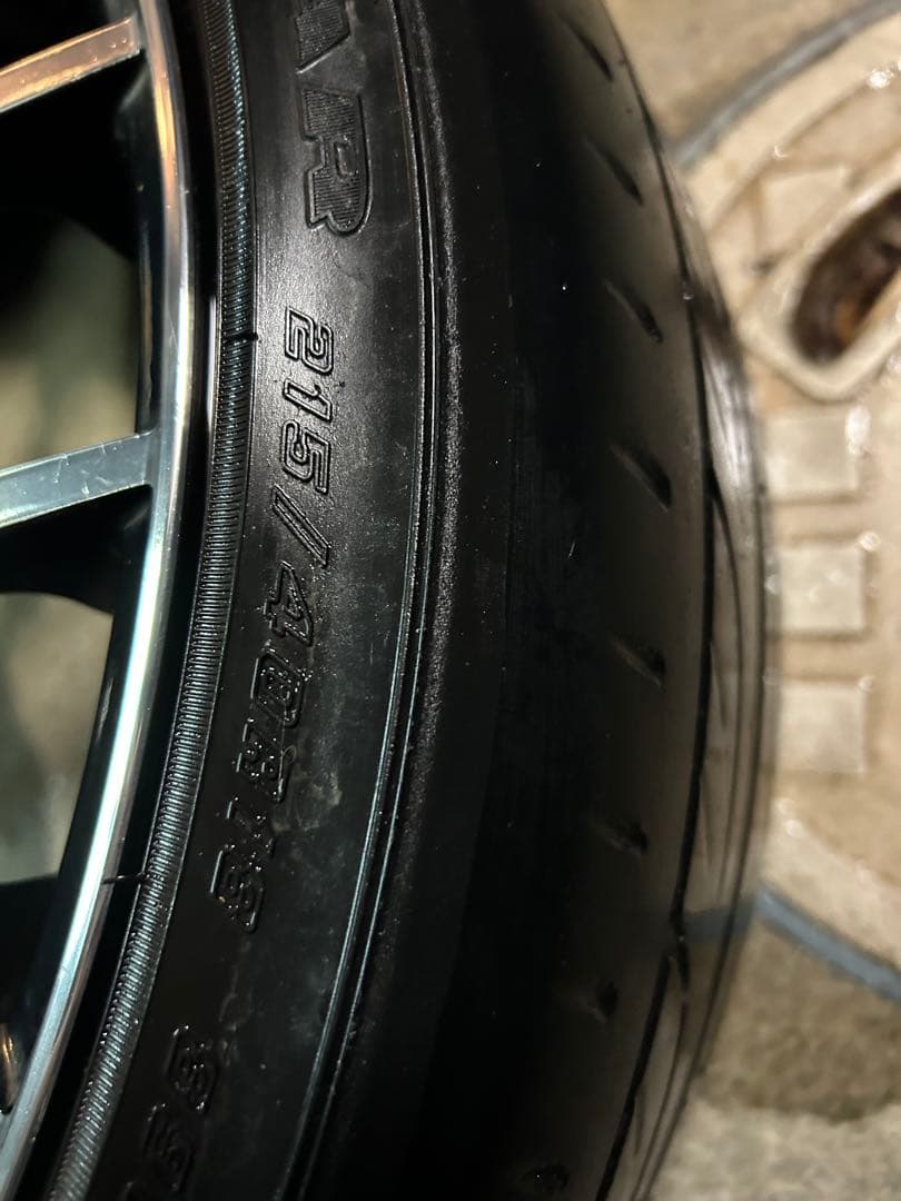 プリウス 18インチ アルミホイール タイヤ付き4本セット 215/40R18