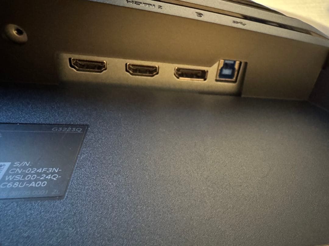 Dell G3223Q 32インチ 4K 144Hz ゲーミングモニター