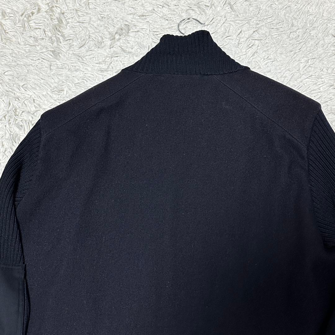 old GAP ブルゾン ドライバーズニット　ネイビー エルボーパッチ L