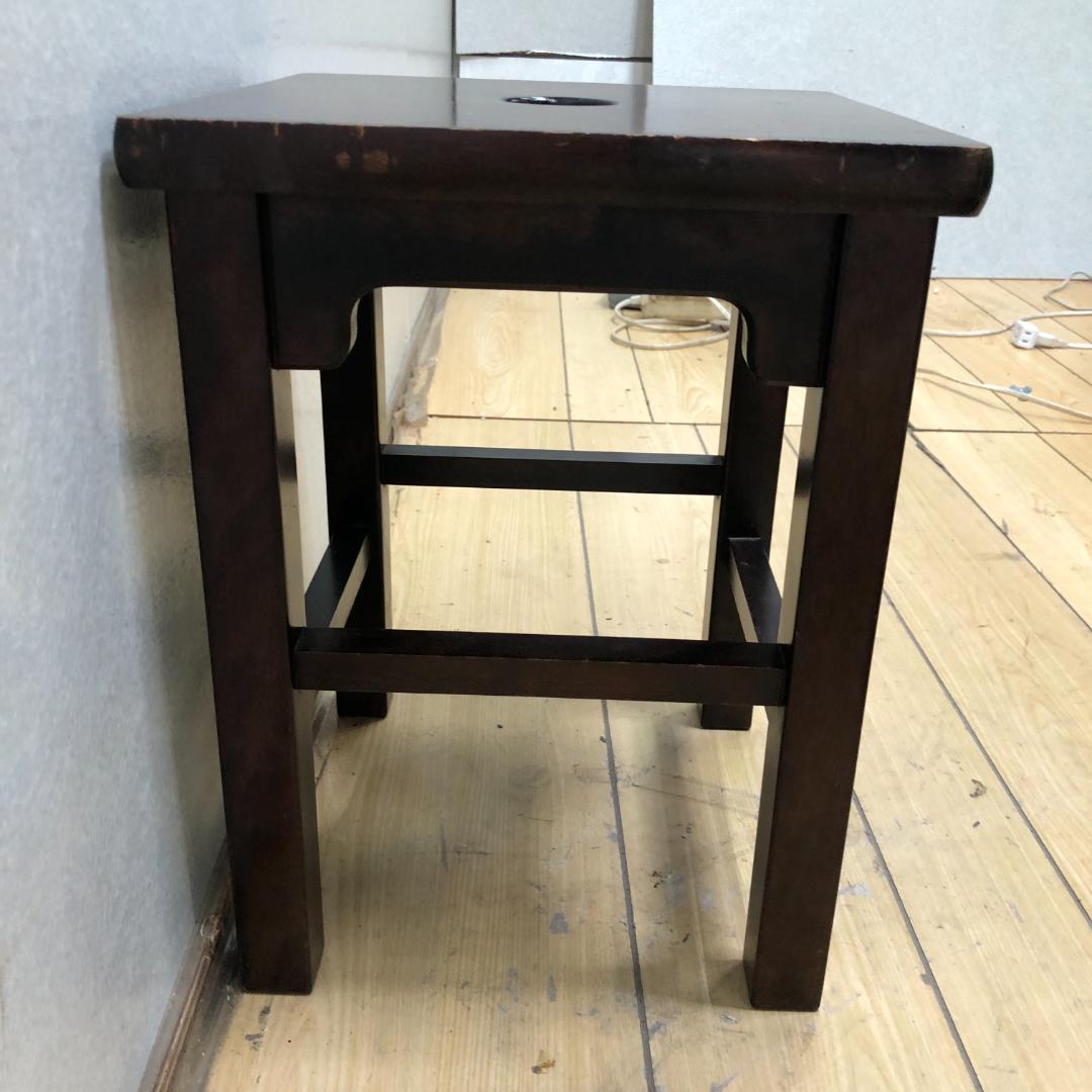 送料無料 北海道民芸家具　樺材スツール　オールドヴィンテージ 251007