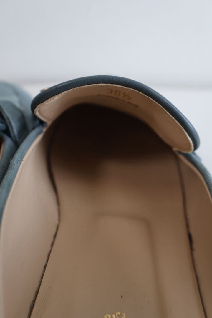 TOD'S スエード ローファー 青