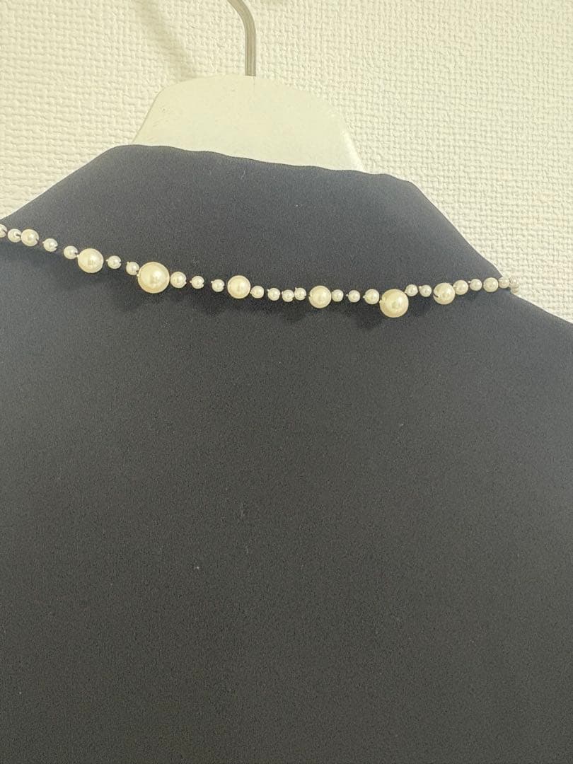 ANAYI 現行品 ダブルクロスパール ブラウス