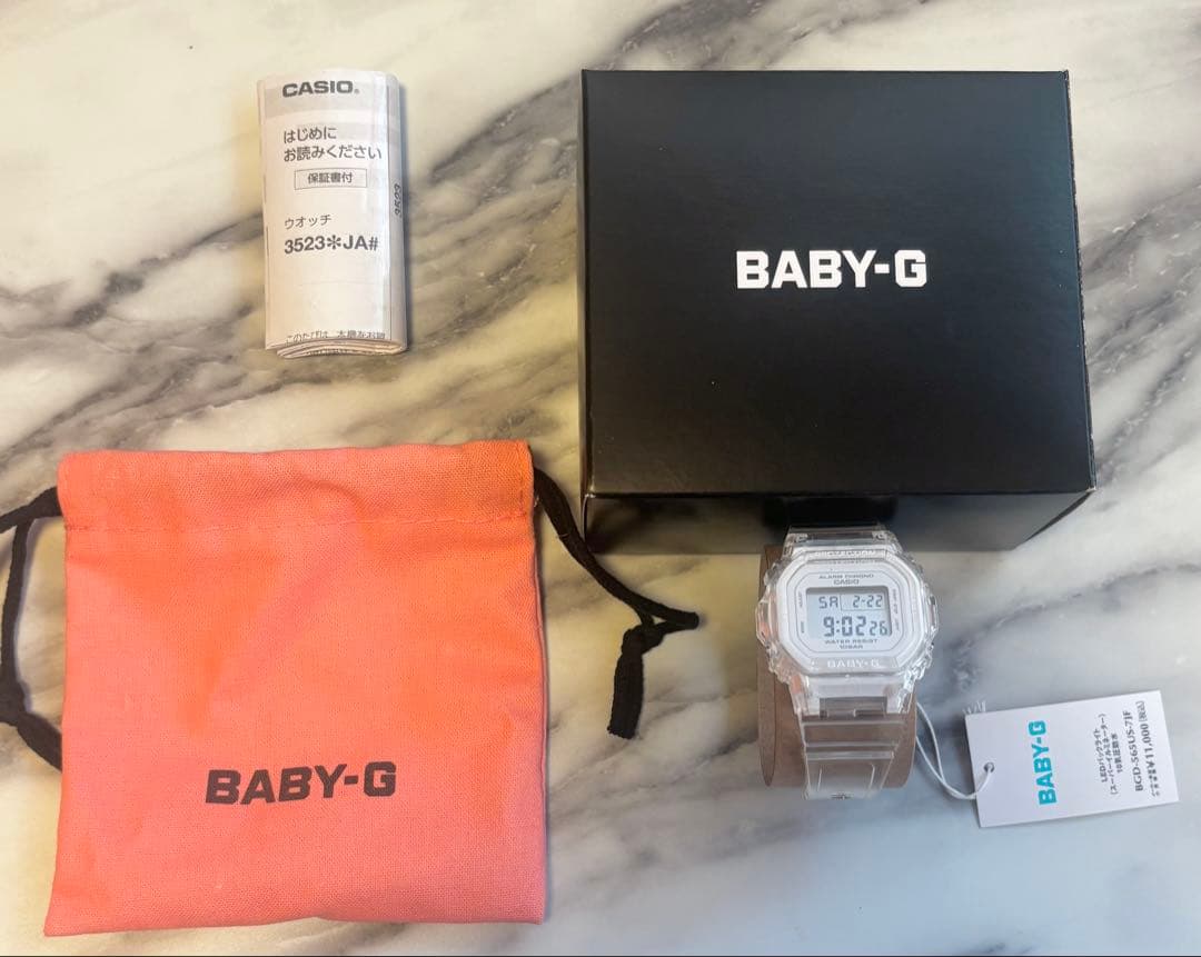 未使用　BABY-G スケルトンCASIO BGD-565US-7JF