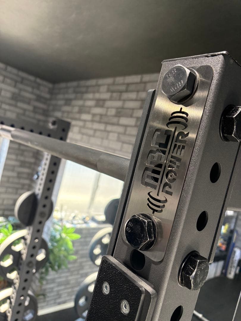 MBC ハーフラック 210cm｜ローラーJカップ・セーフティ・バー付｜タイプ1