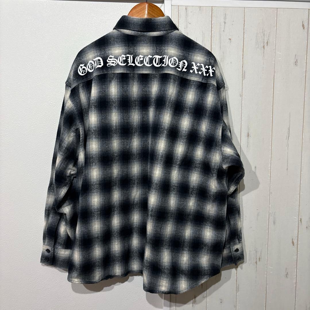 送料込み！GODSELECTIONXXX チェックネルシャツ サイズF