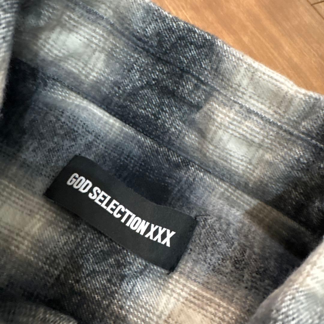 送料込み！GODSELECTIONXXX チェックネルシャツ サイズF
