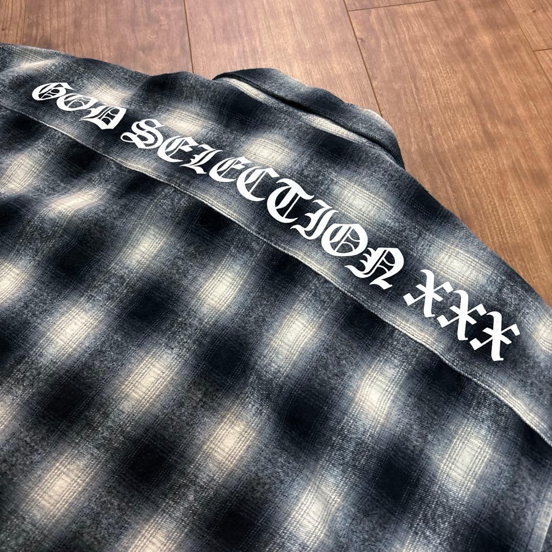 送料込み！GODSELECTIONXXX チェックネルシャツ サイズF