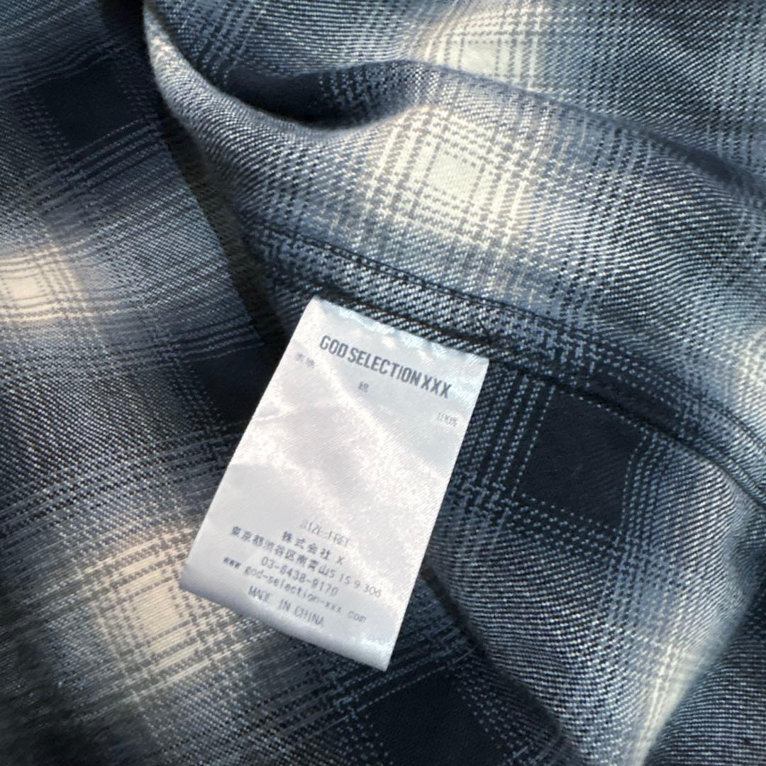送料込み！GODSELECTIONXXX チェックネルシャツ サイズF