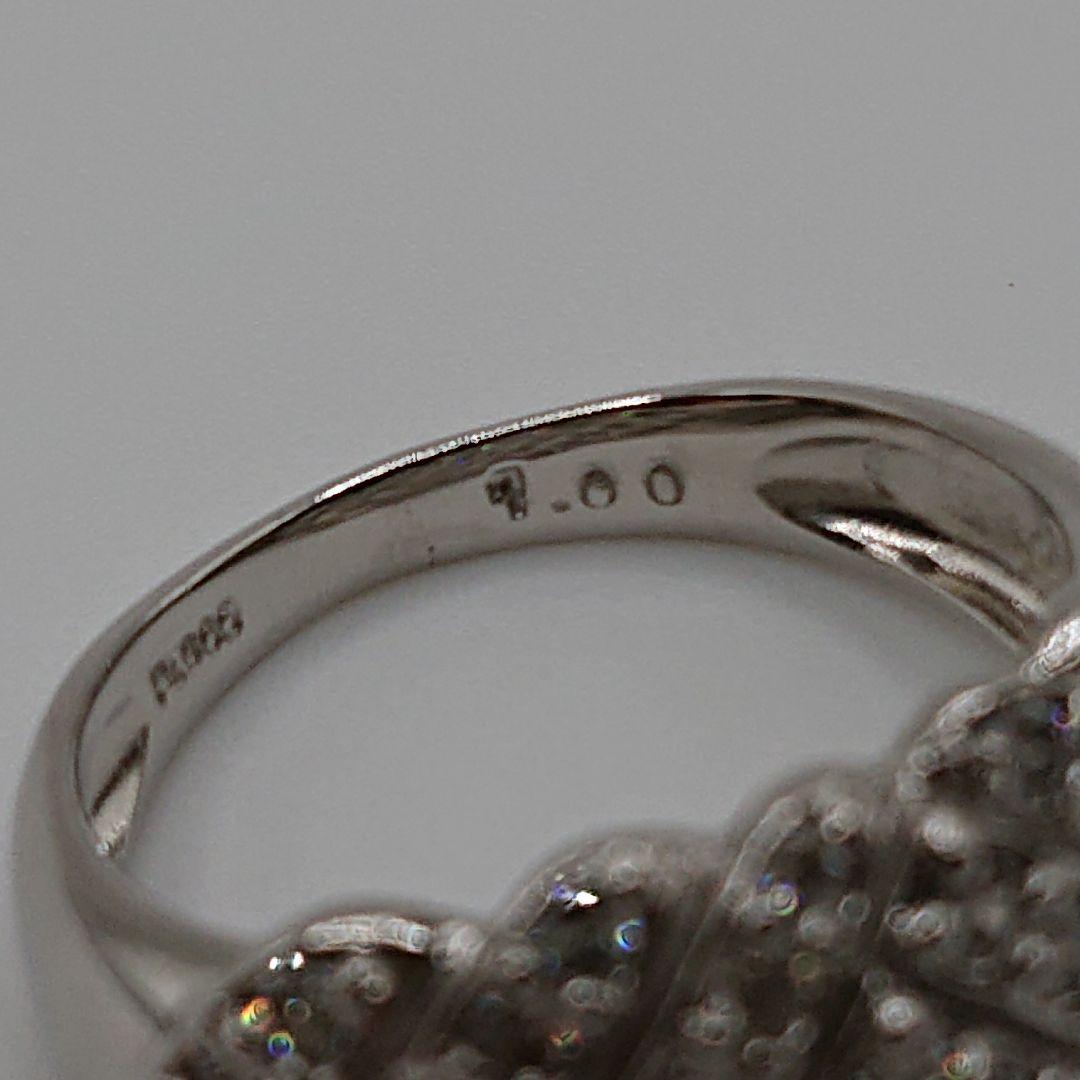 kariar様1カラット パヴェ風 天然ダイヤモンドリング プラチナ900