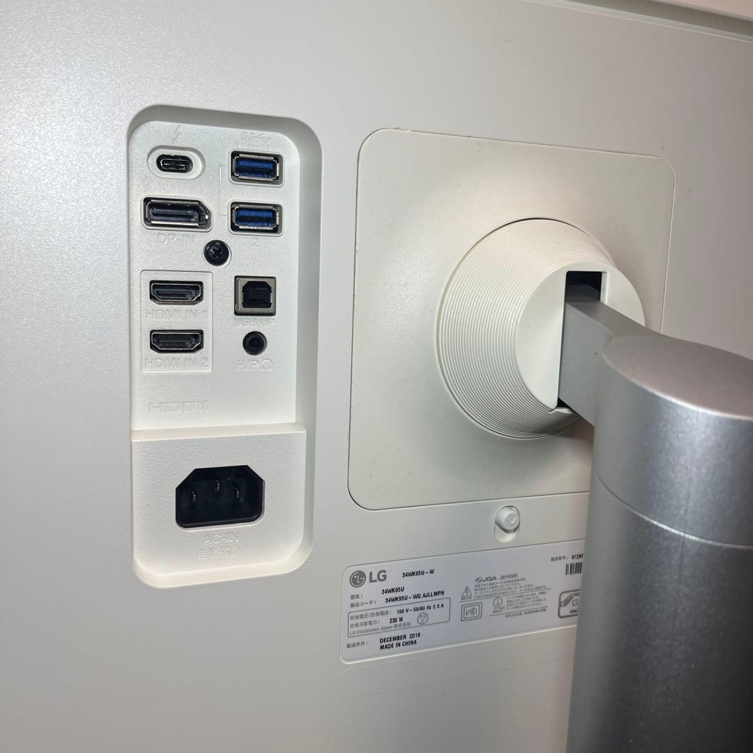 LG 34WK95U-W ウルトラワイド ディスプレイ 5K2K