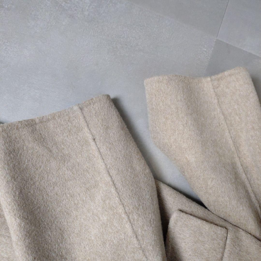 GALERIE VIE　ウールダブルフェイス チェスターコート　ベージュ　36