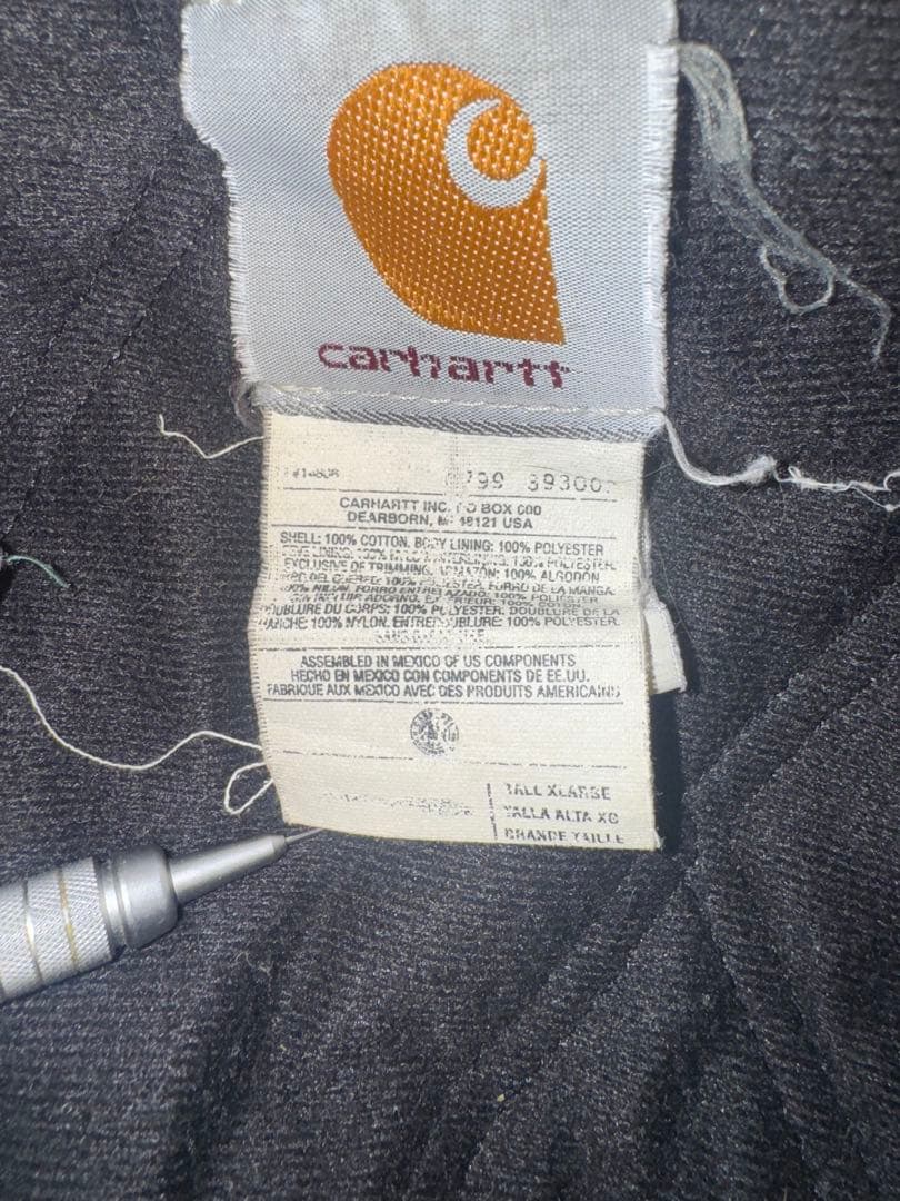 k*u様 Carhartt サンタフェジャケット J13 グリーン 企業ロゴ 美