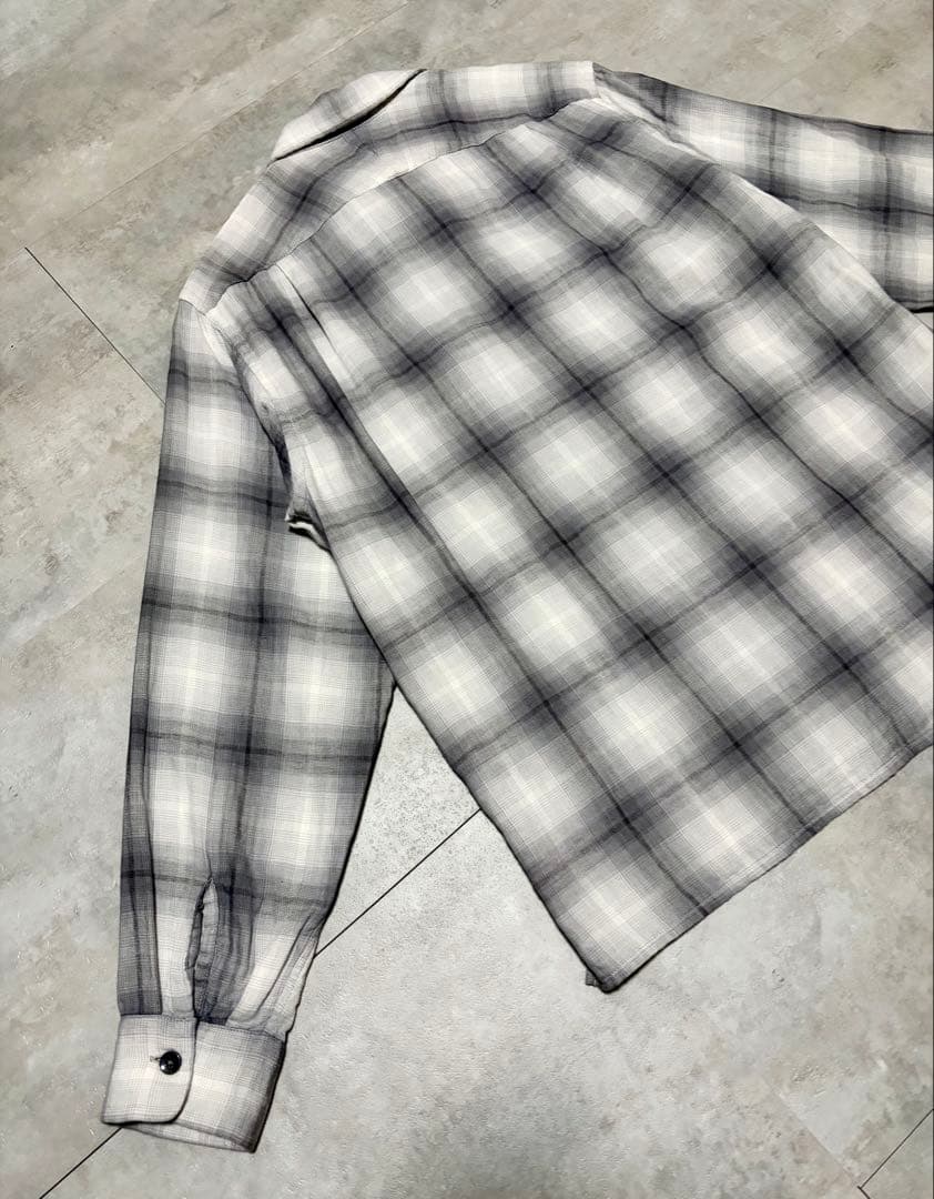 【美品サイズＳ】ペンドルトン オンブレ チェック オープンカラーシャツ