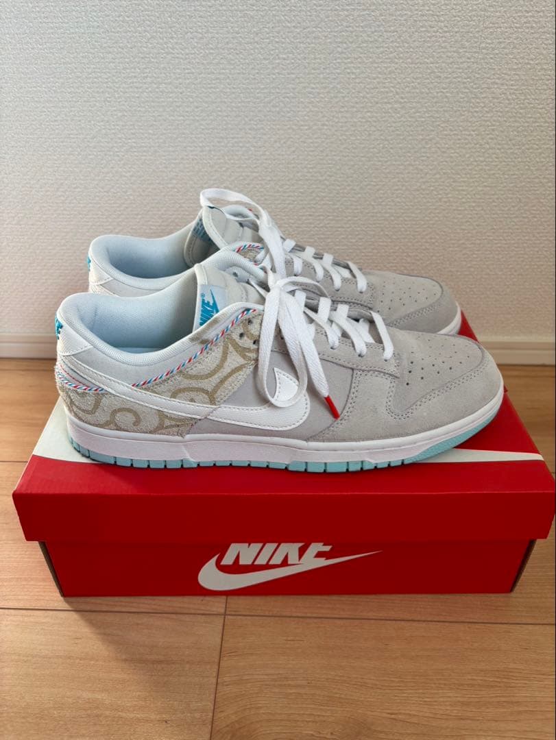 靴 Nike Dunk Low \"Barber Shop Grey\"