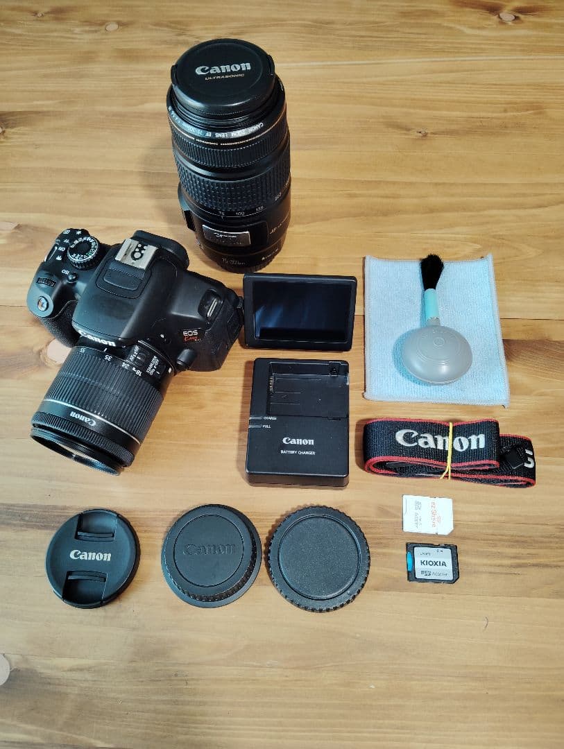 Canon EOS Kiss X6i　望遠レンズ　Wi-Fi SDカード付