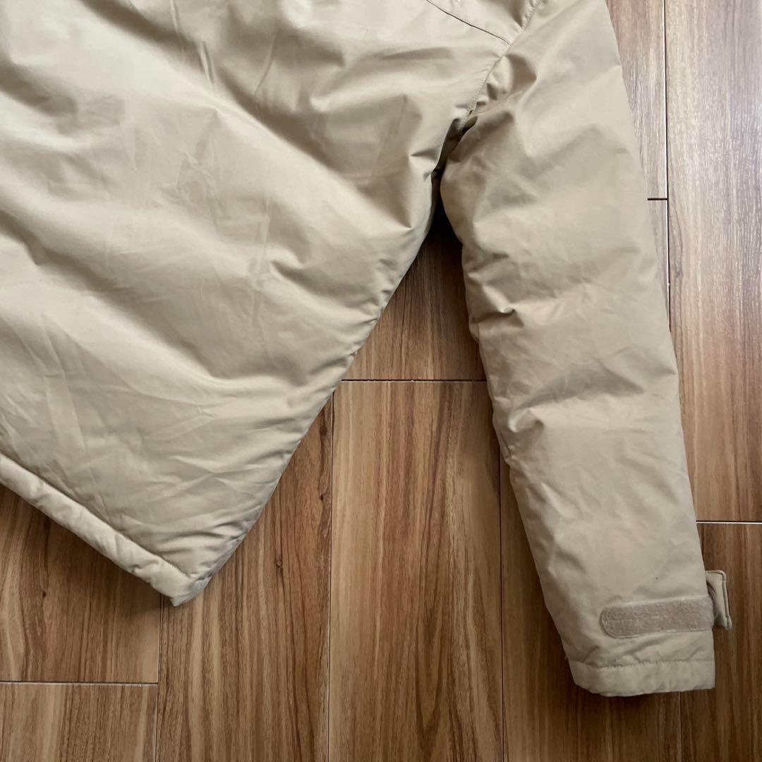 Sノースフェイスマットブラックベージュミドル丈ダウンジャケットコートパーカ