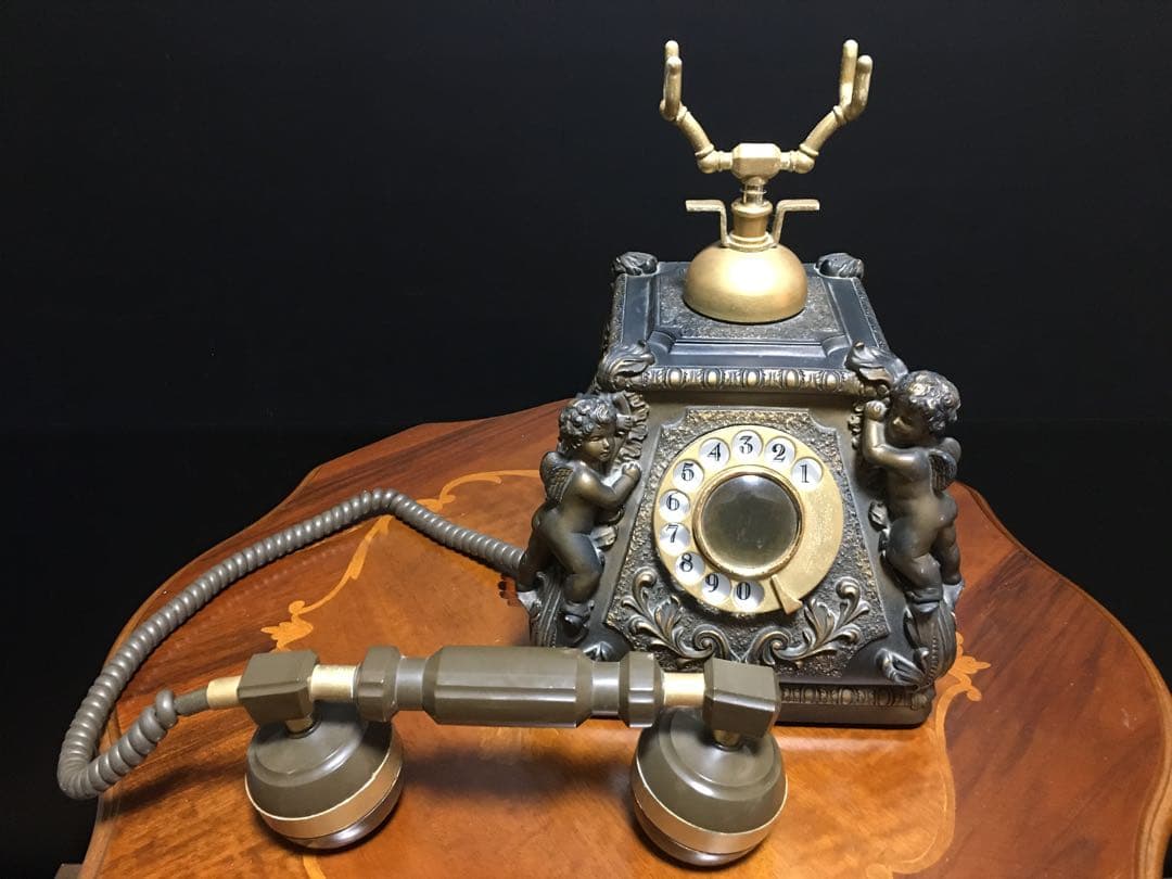 ヴィンテージ　ロータリー　ダイヤル式電話機　日本製