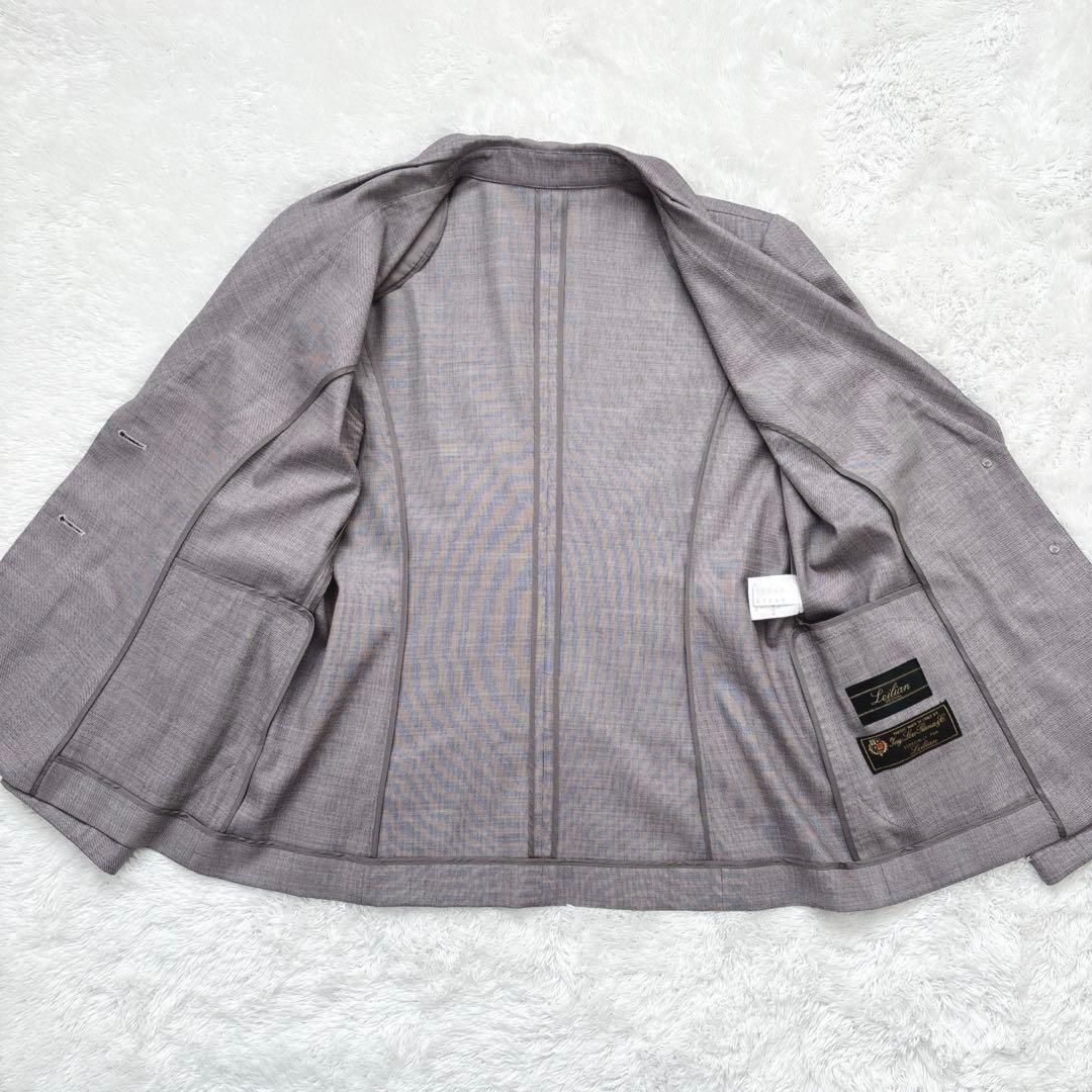 美品✨Leilianレリアン ロロピアーナ L パンツスーツ ウール シルク