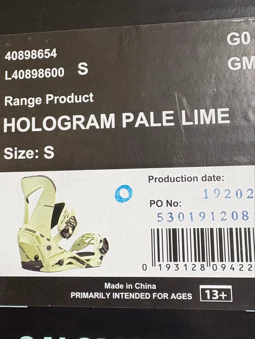 SALOMON スノーボードビンディング ホログラム　HOLOGRAM S