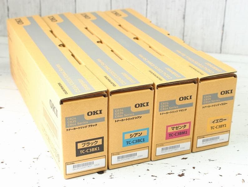 新品 OKI トナーカートリッジ TC-C3BK1等４色