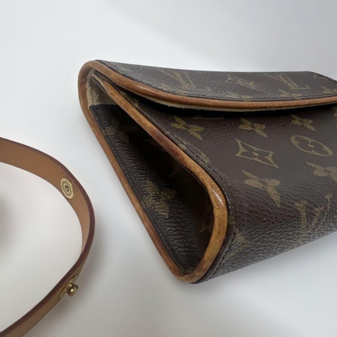 み*ず様 ルイヴィトン モノグラム ポシェット フロランティーヌ レザーベルト付
