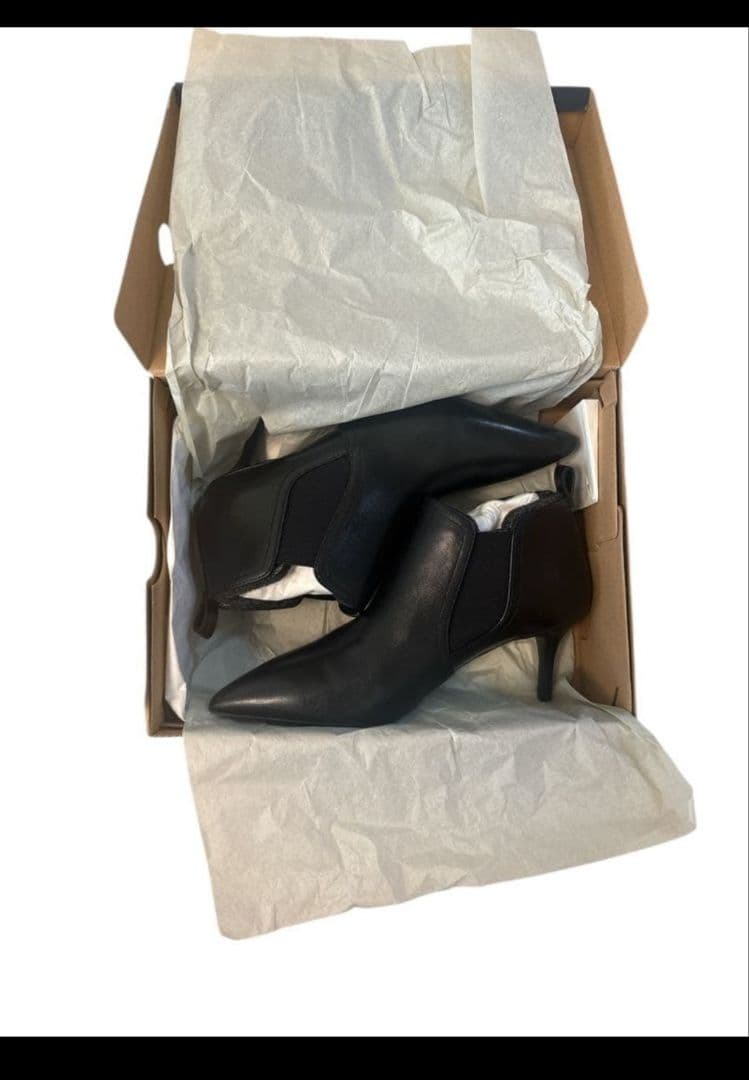 新春値下げ★新品未使用★COLE HAANブラックサイドゴアブーツ 23㎝