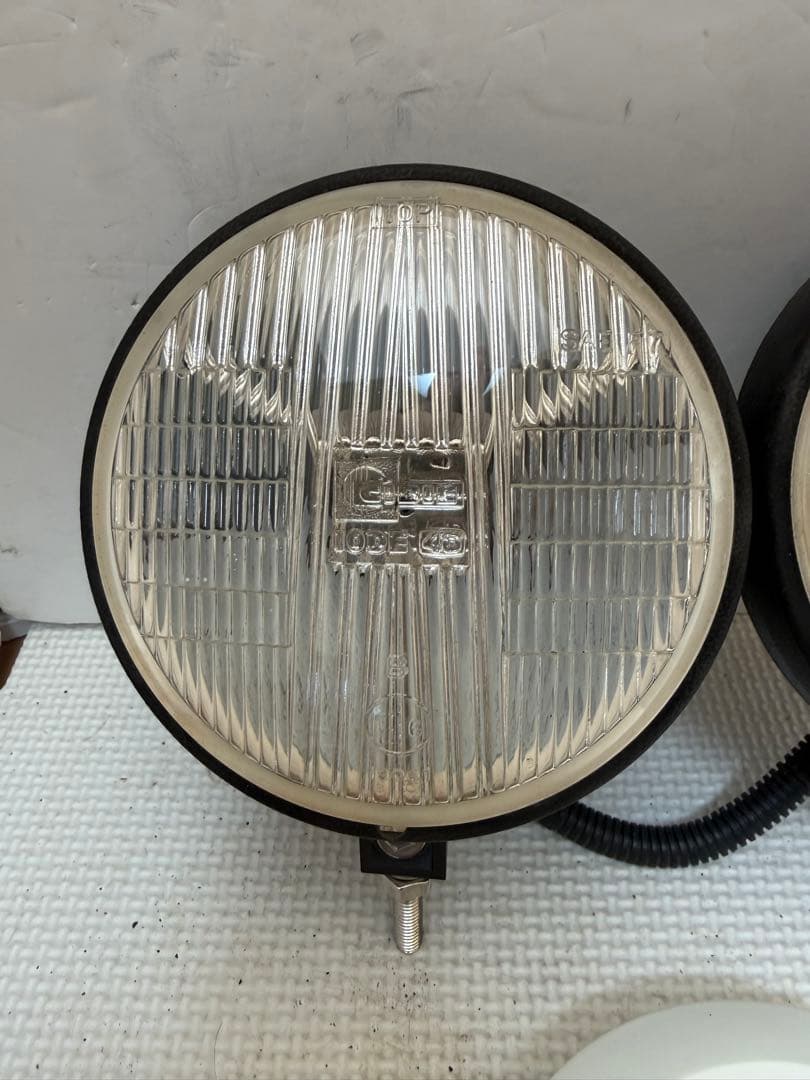 当時物デュアルカウル用CIBIEフォグランプ/ライトカバー付シビエ/検マーシャル