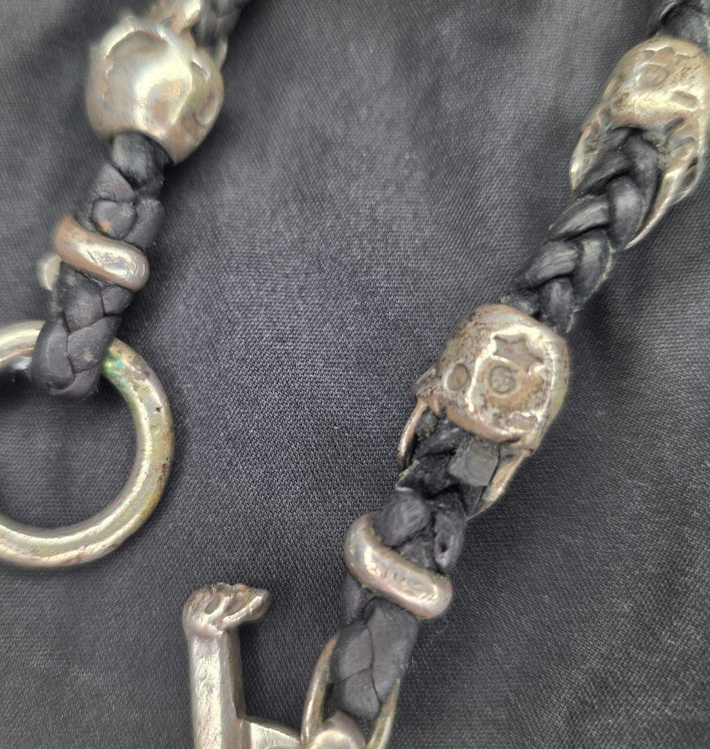 ガボールハッピースカルレザーブレスレット