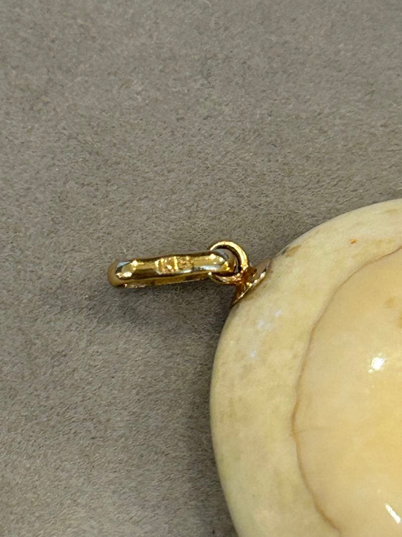 希少　鯨の歯のアクセサリー　まとめ　ネックレス・指輪・ブレスレット　K18刻印