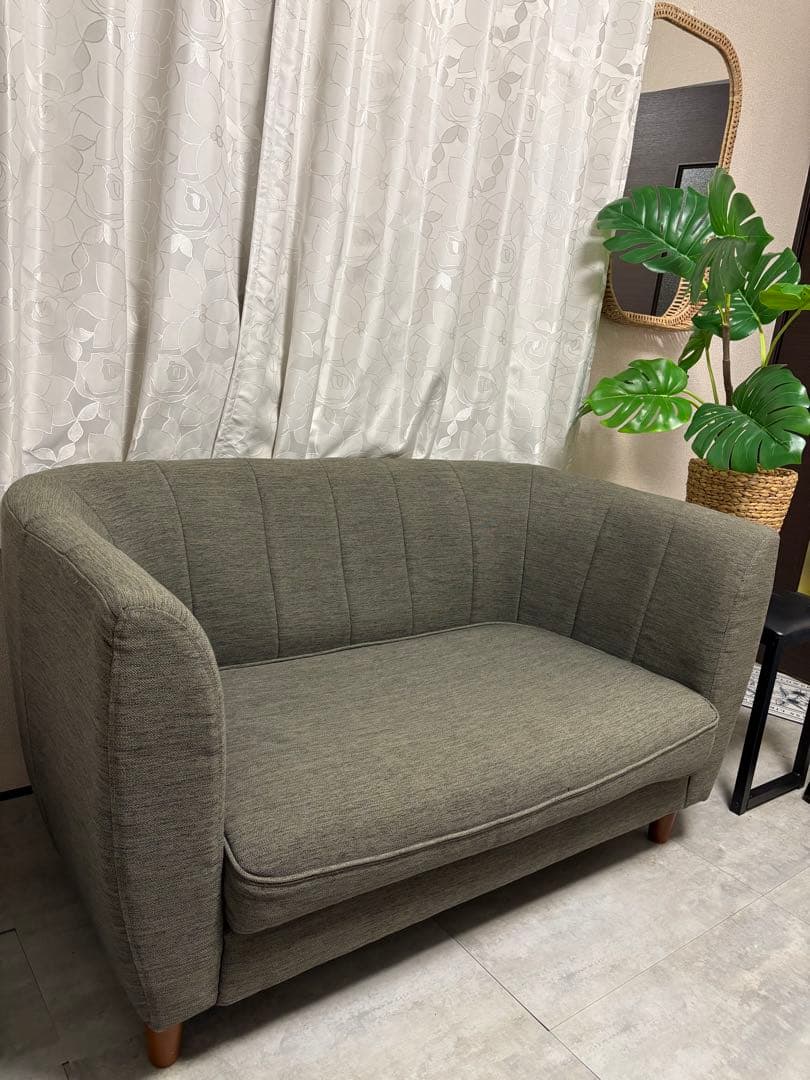 NOCE コンパクトソファ グレー