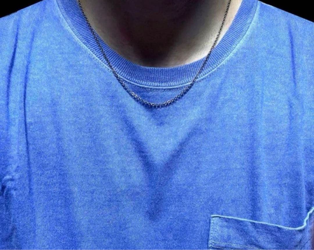 美品　GUCCI 2.2ミリ クロームチェーンネックレス シルバー925