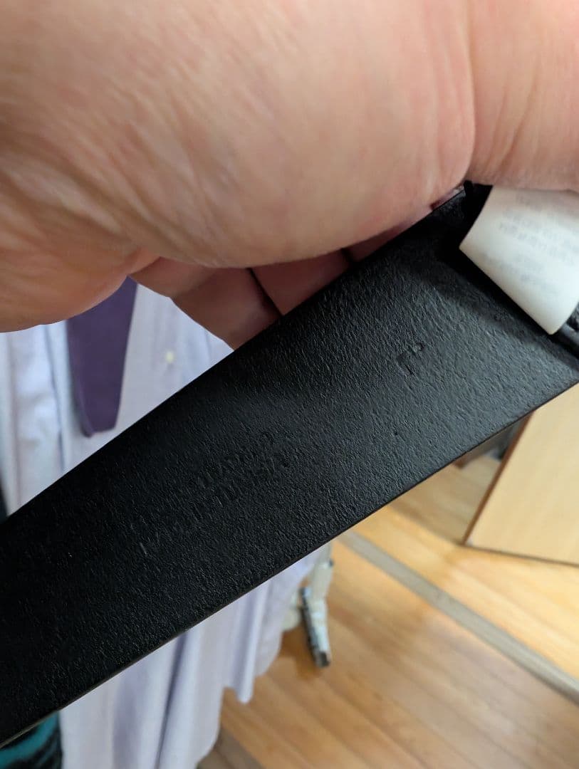 Supreme Repeat Leather Belt　L