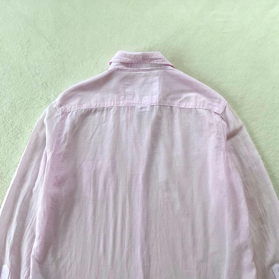 【美品】フランク&アイリーンEileen コットンガーゼ スキッパーシャツ 米国