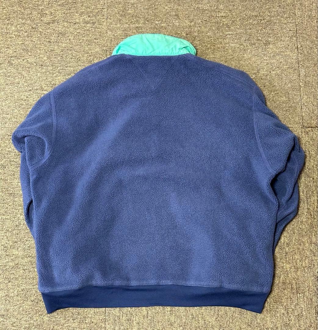 企業ロゴ入り 90’s パタゴニア シンチラプルオーバー 色ラベンダー サイズL