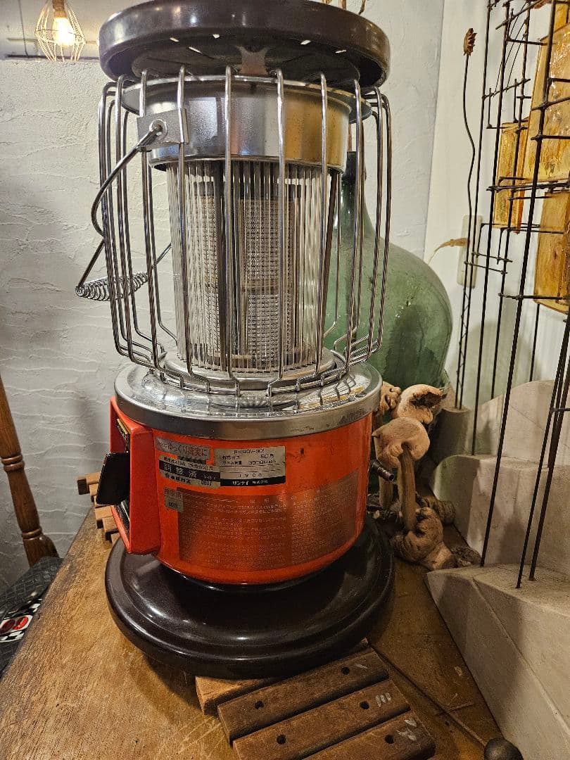 リンナイ　ストーブ　都市ガス　希少　暖房　昭和レトロ　ヴィンテージ　アンティーク