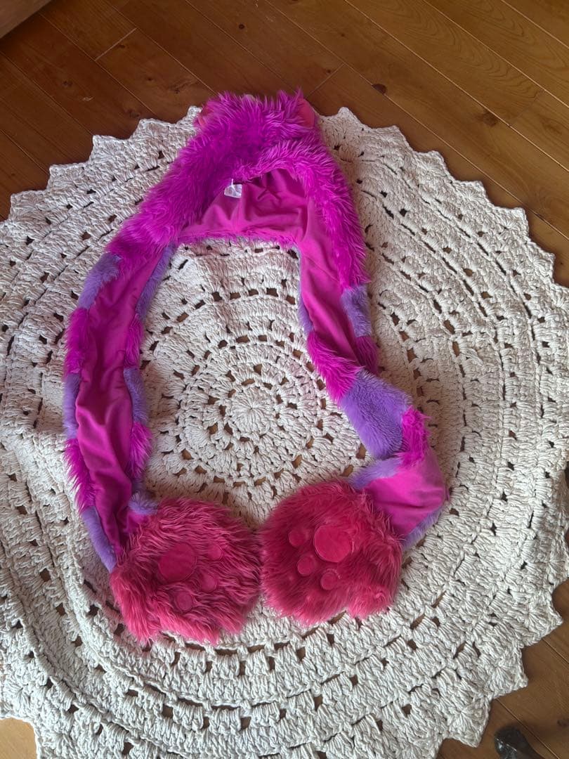 希少　生産終了品 チェシャ猫ファンキャップ マフラー 手袋