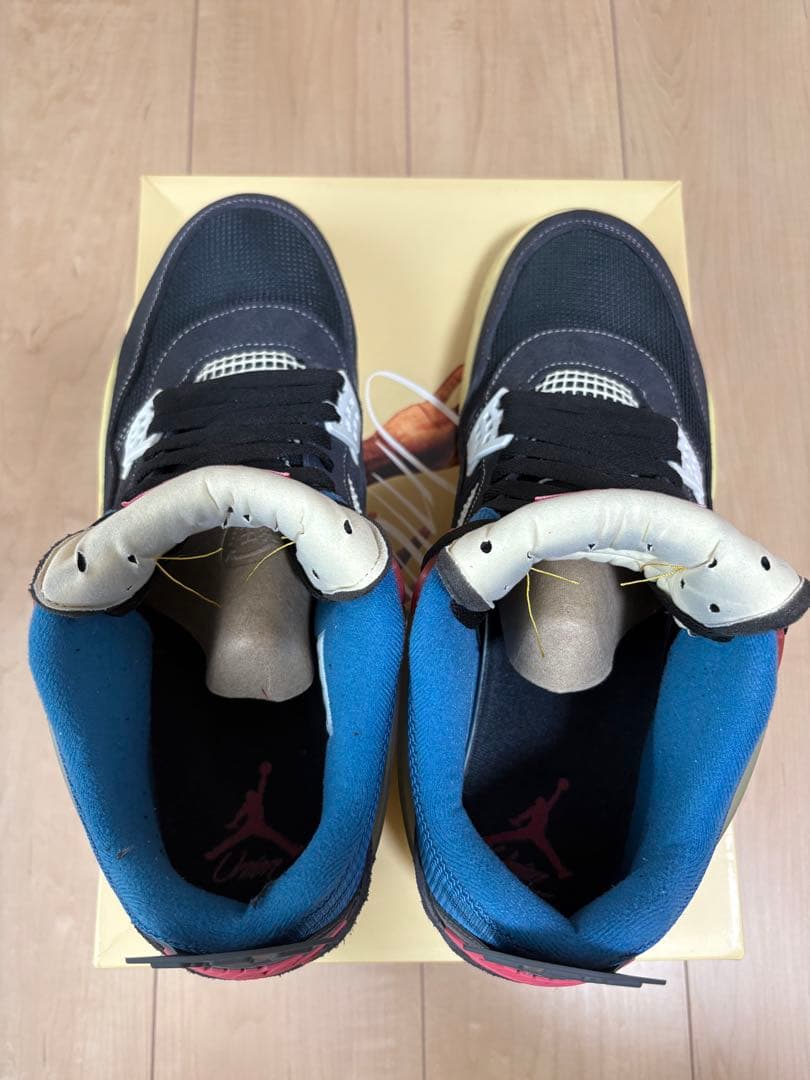 Nike×Unionナイキユニオンエアジョーダン4オフノワールUS14/32cm