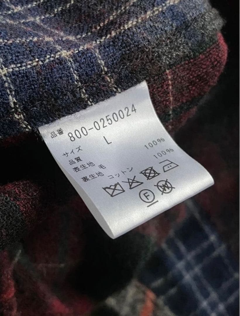 常田大希着用 SEVEN BY SEVENセブンバイセブン ウールチェックシャツ