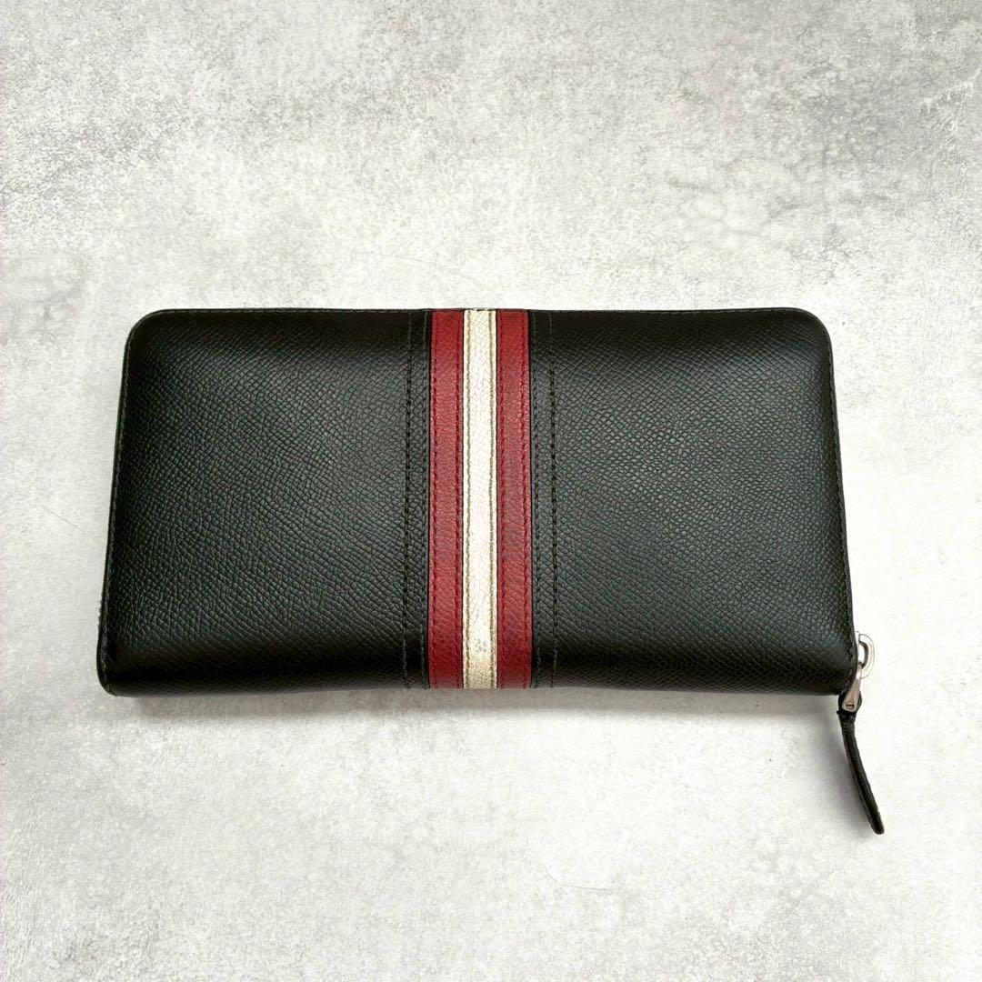 ✨美品✨BALLY 長財布 ラウンドファスナー バリーストライプ とレスポンス