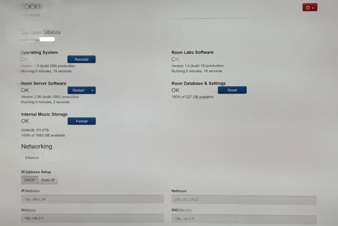 ☆★ roon nucleus + Rev.B 完動品 純正 2TB SSD★☆