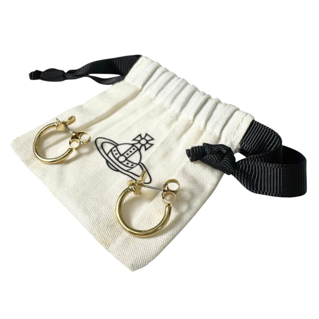 ⭐️美品⭐️ ヴィヴィアンウエストウッド ヴェラ オーブ フープ ピアス 2個セット