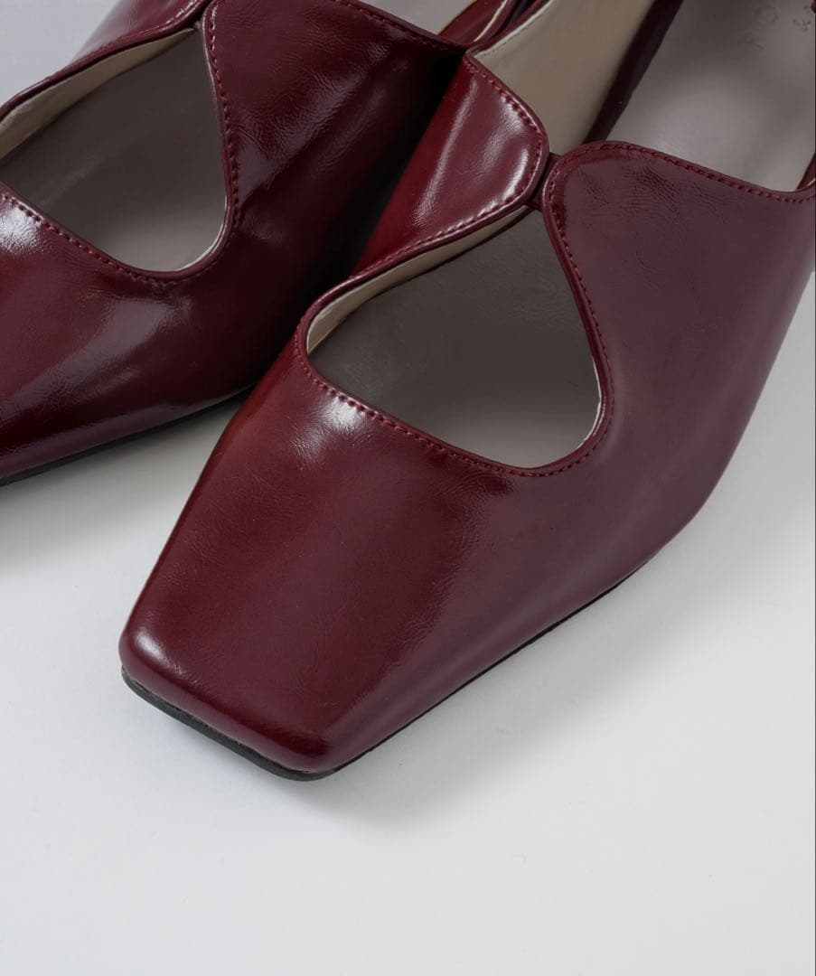 新品 POMUM&ARTS squaretoe maryjane pumps M