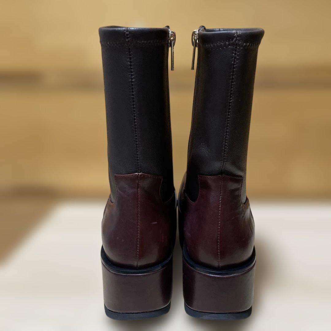 MANA ワイドボリュームストレッチブーツ 37size 23.5㌢未使用級