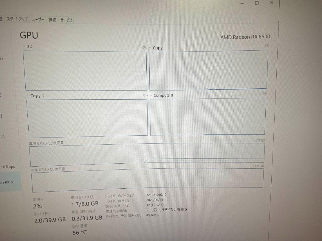 グラフィックボード・グラボ・ビデオカード RX6600 ASROCK