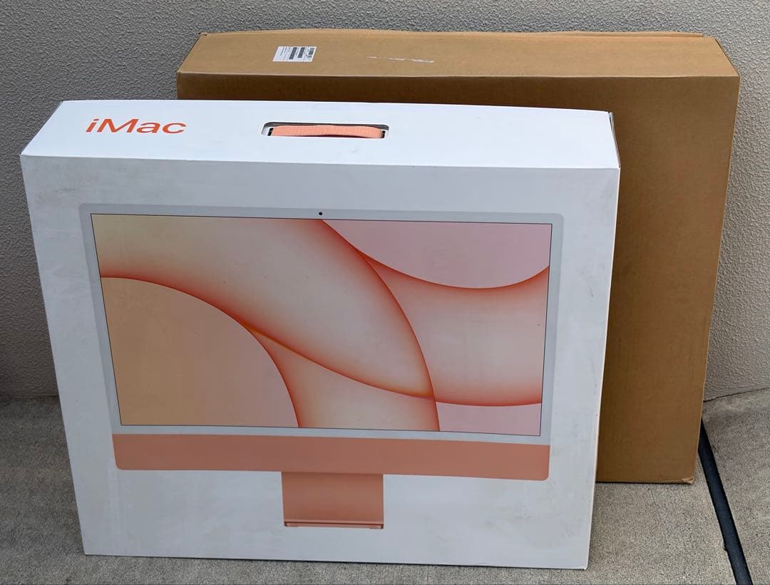 iMac 24インチM1 4ポート2021 512GB 16GB オレンジ 元箱