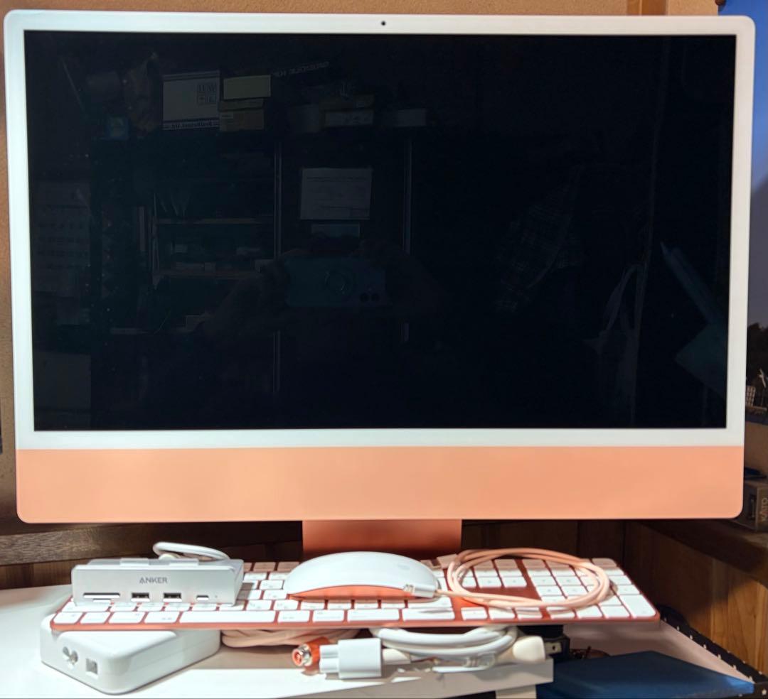 iMac 24インチM1 4ポート2021 512GB 16GB オレンジ 元箱