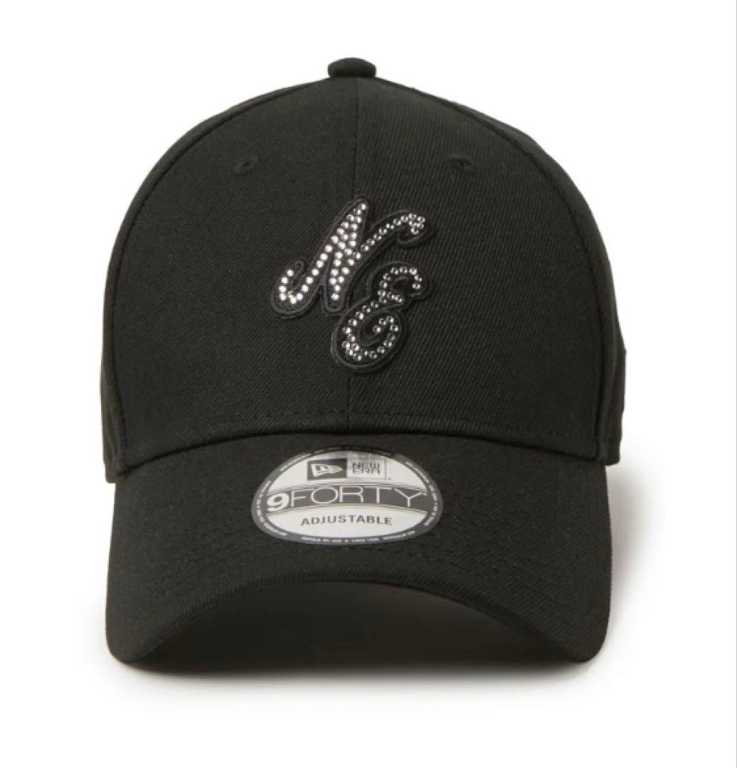 9FORTY ラインストーン　クラシックロゴ ブラック