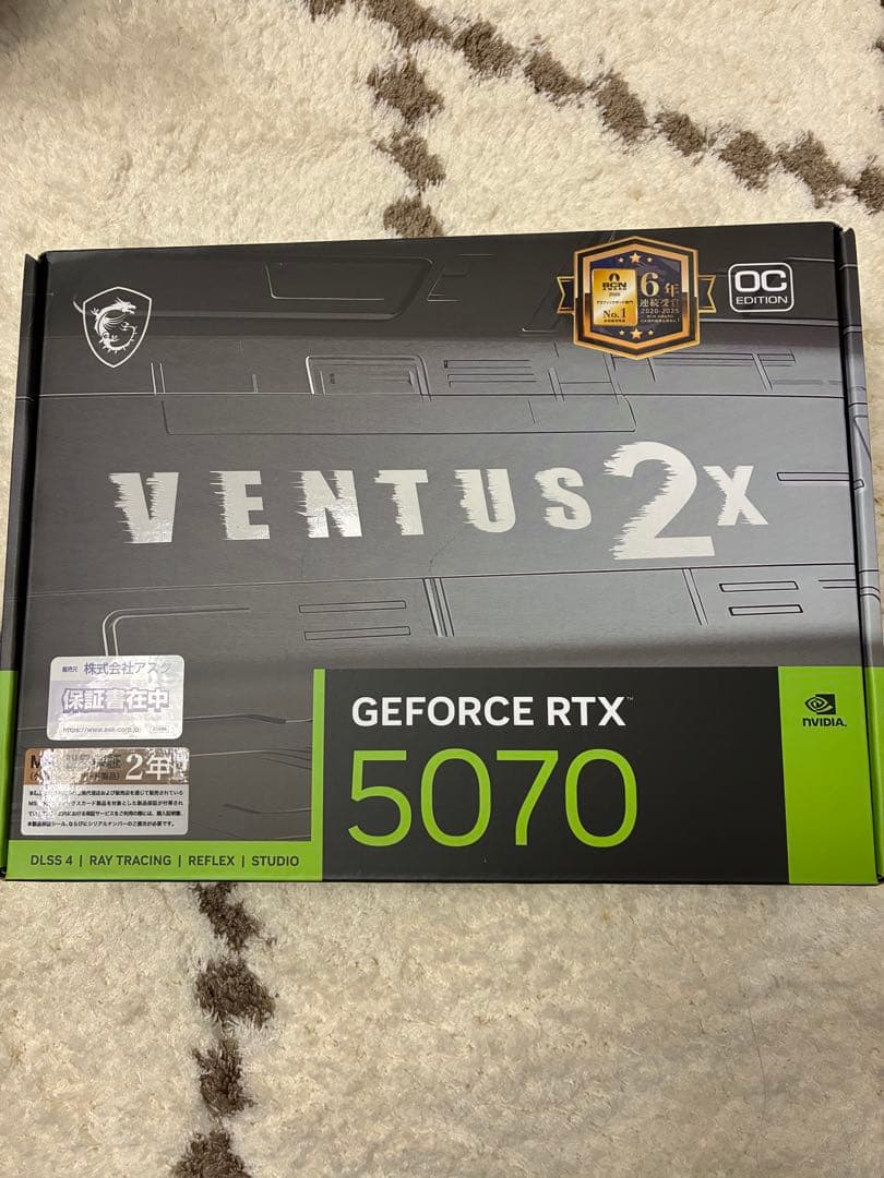 未開封　MSI GeForce RTX 5070 VENTUS 2X OC